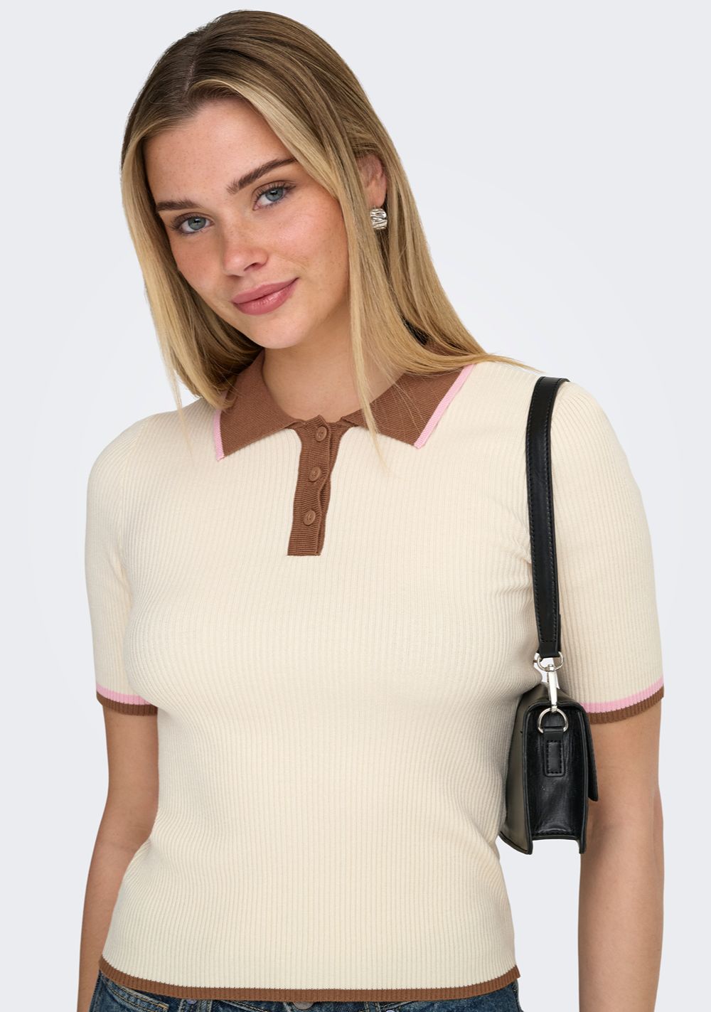 only meddi zenska pletena majica bez