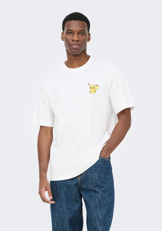 only sons muska majica sa printom bela