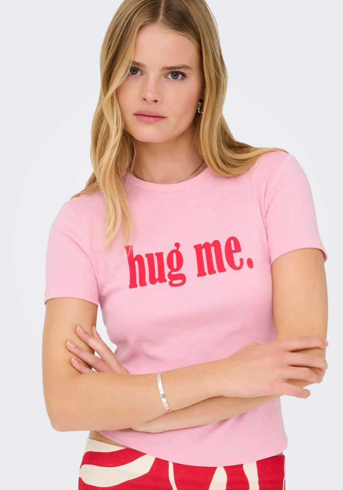 only zenska majica sa printom pink