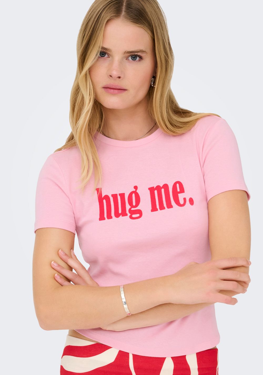 only zenska majica sa printom pink