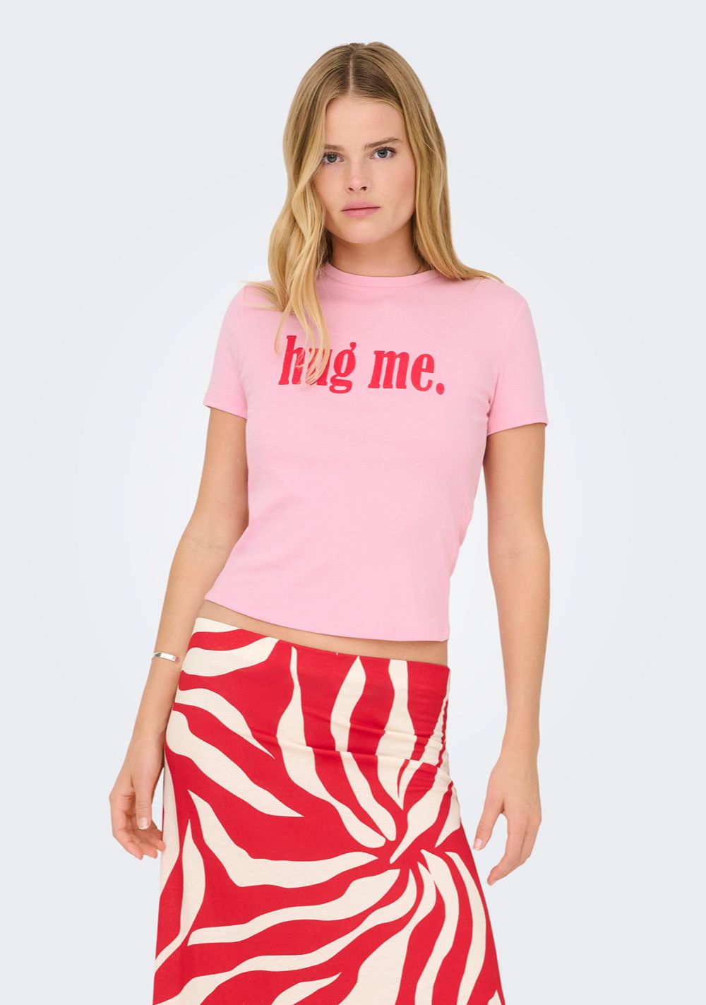 only zenska majica sa printom pink