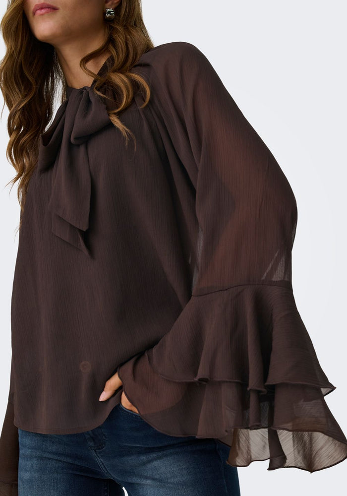 only zenska bluza sa masnom braon