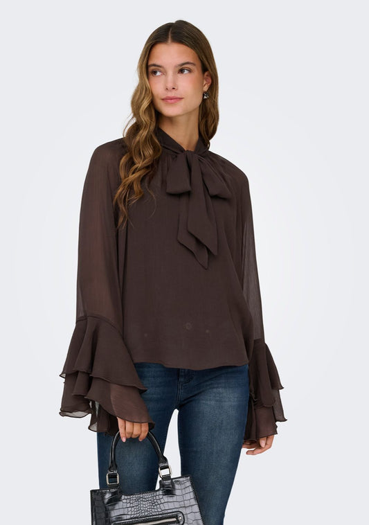 only zenska bluza sa masnom braon