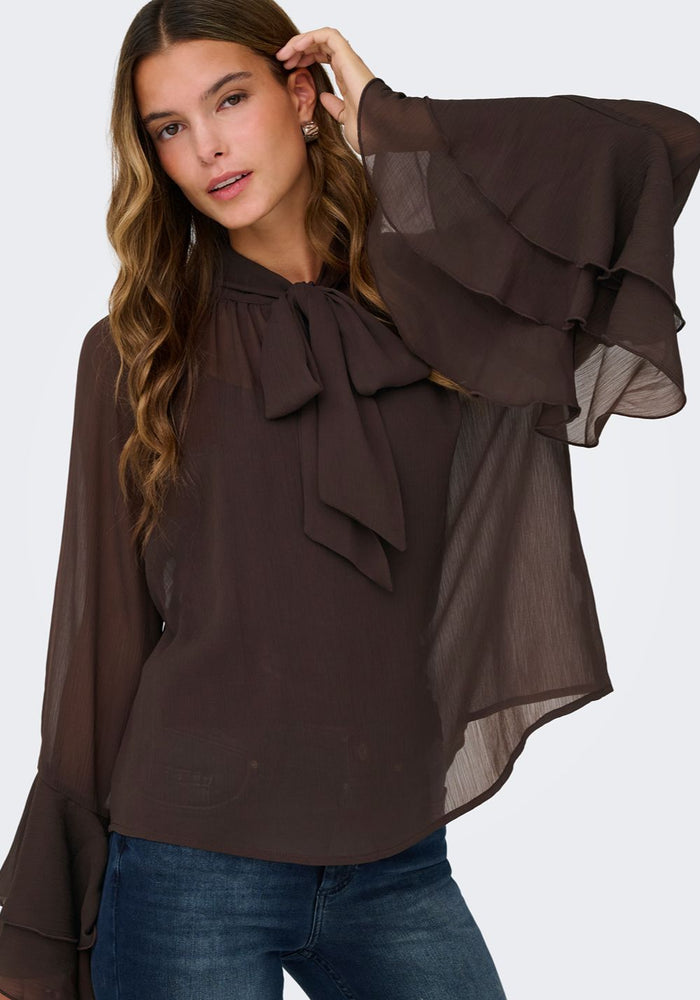 only zenska bluza sa masnom braon