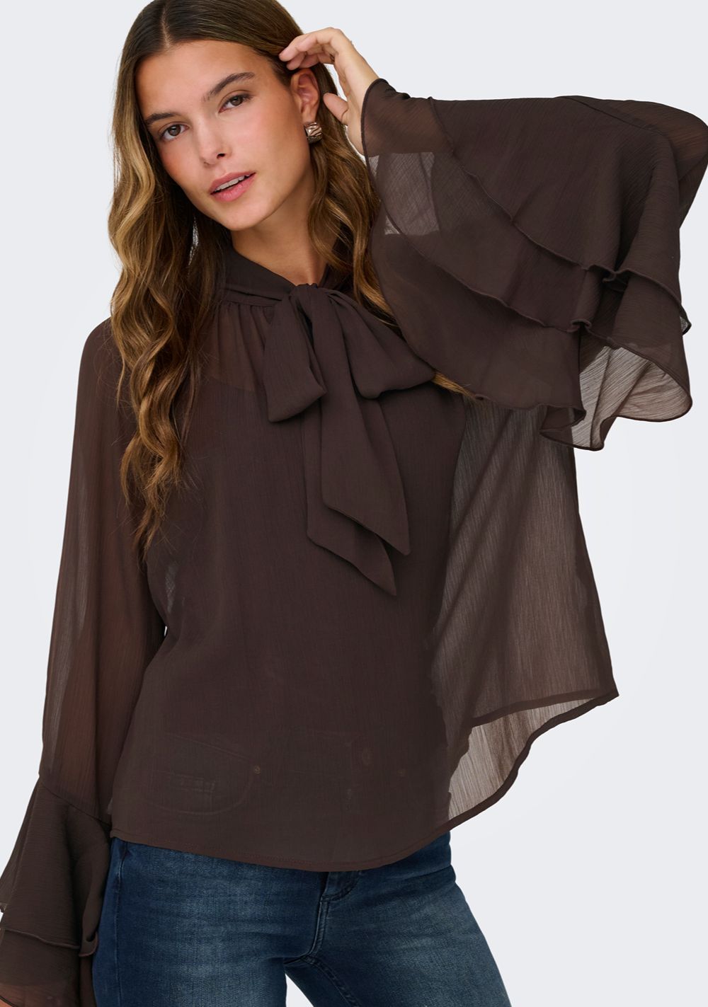 only zenska bluza sa masnom braon