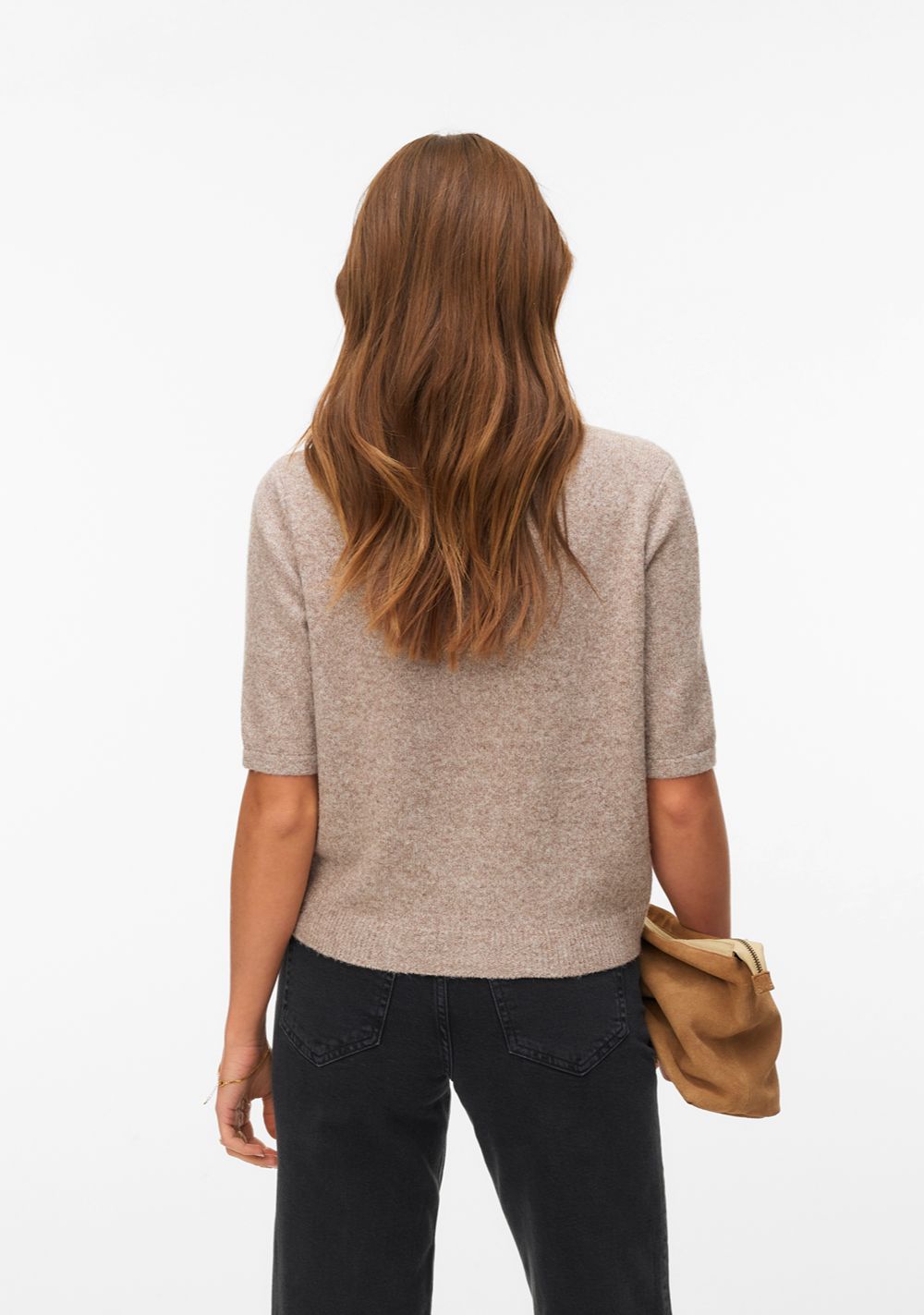 vero moda zenski kardigan na dugmad braon