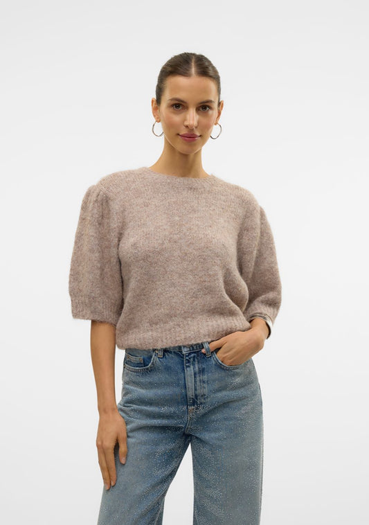 vero moda novah zenski dzemper siva