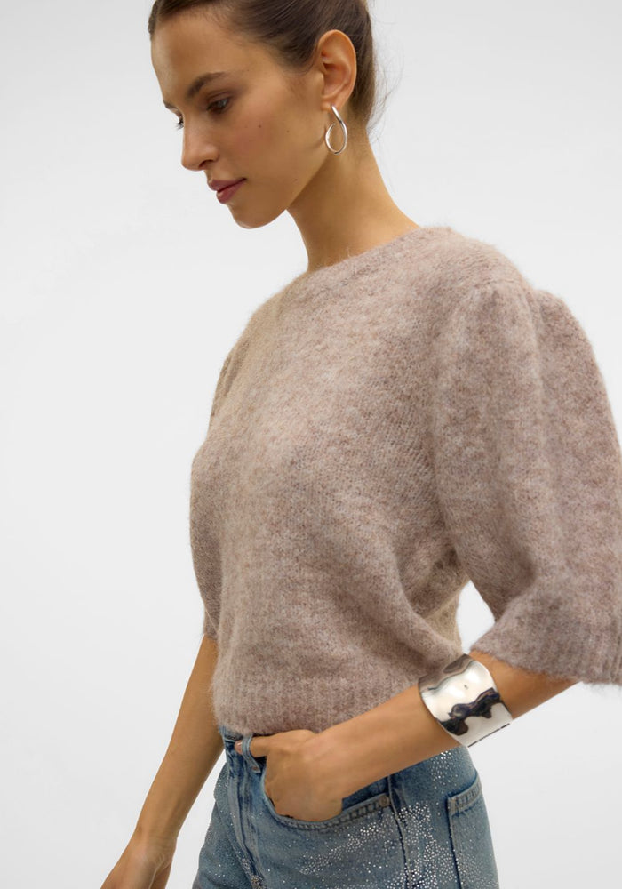 vero moda novah zenski dzemper siva