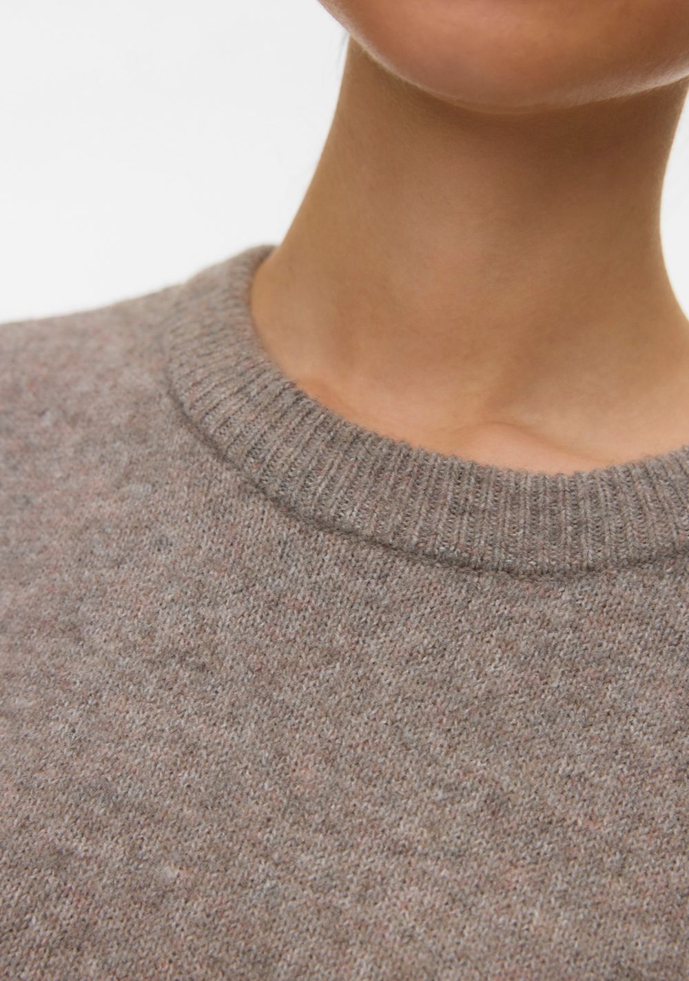 Vero Moda ženski oversized džemper BOOM siva