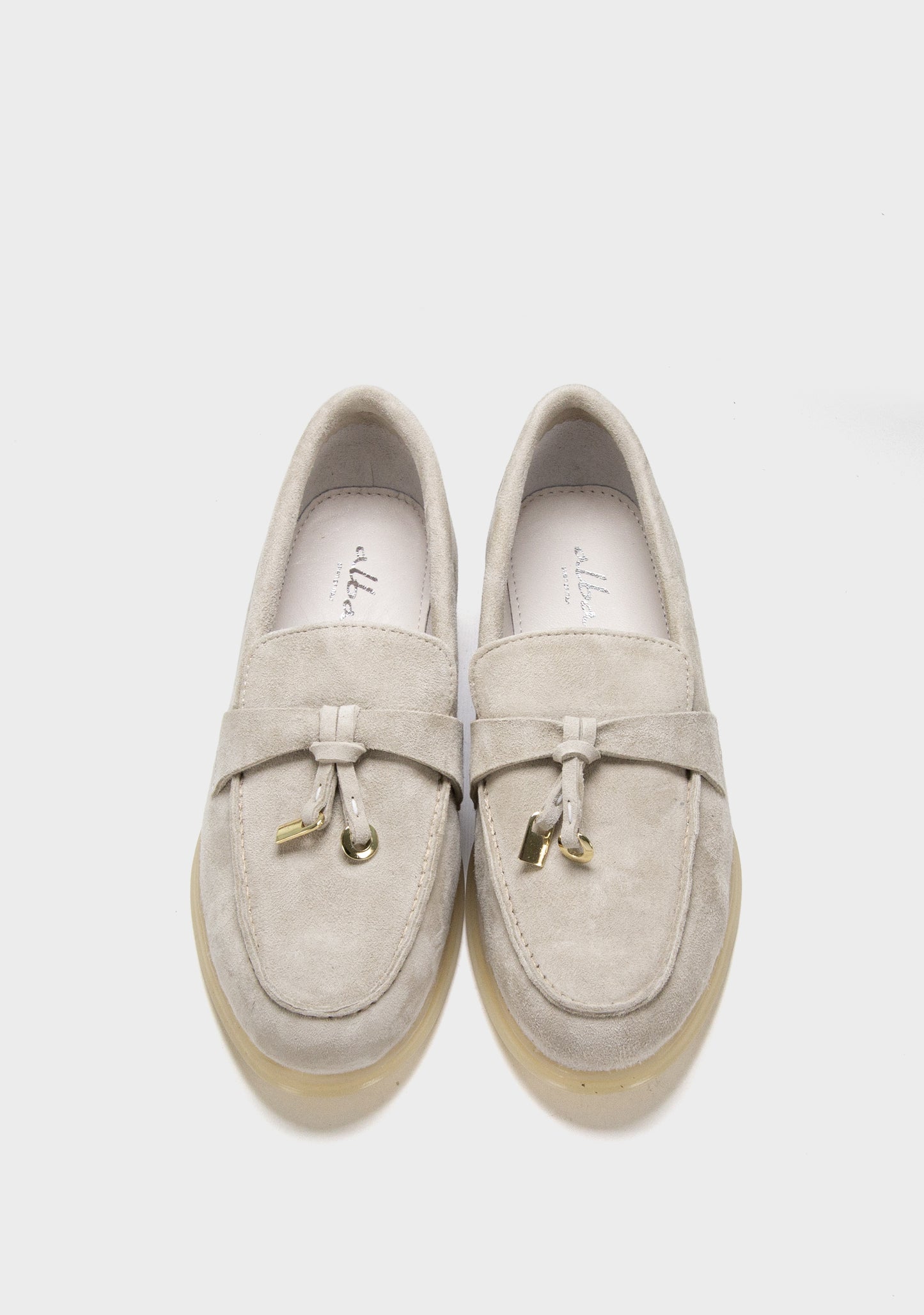 siva zenske mokasine od velura